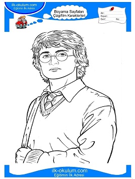 Çocuklar İçin Harry Potter Boyama Sayfaları 